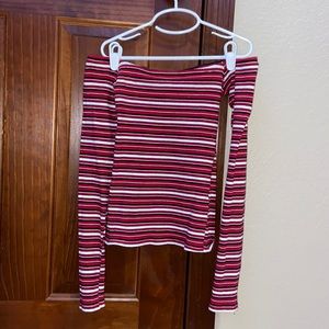 Size small Hollister off-the-shoulder shirt